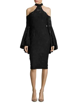 MISHA Poppy Lace Dress Black Size 6/XS for rent on The Volte - image 1