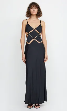 Bec & Bridge Diamond Days Strap Maxi Dress in Black Size 8 for rent on The Volte - image 1