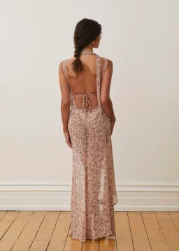 Arcina Ori Amelie Dress in Mauve/Floral  Size M/Au 10 for rent on The Volte - image 4