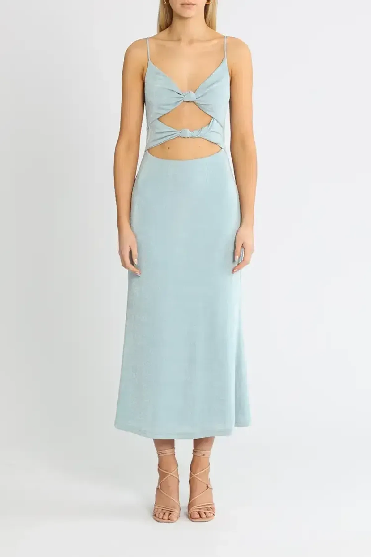 MISHA Oscar Dress Blue Size 10 - Image 1