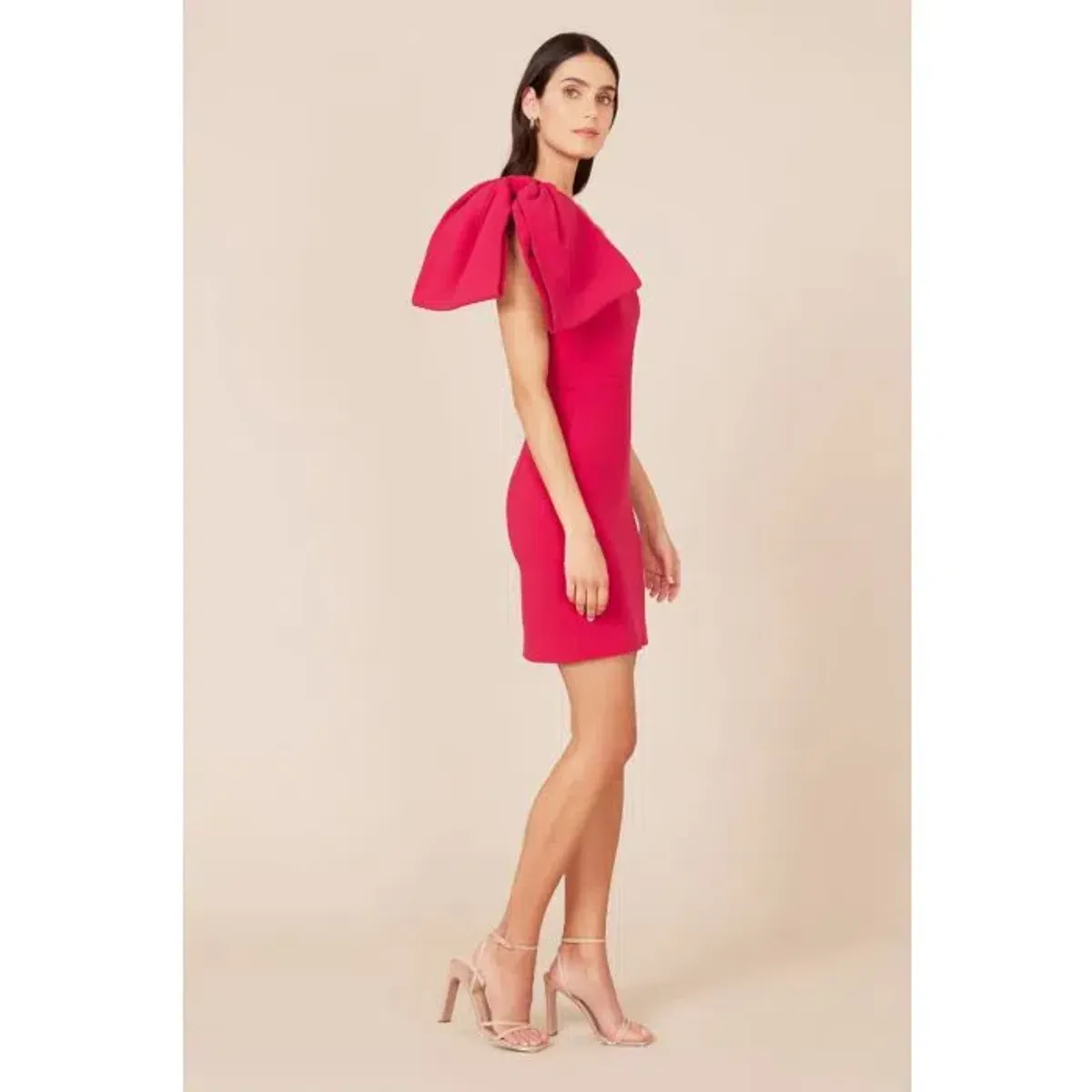Rebecca Vallance Hamptons Bow Dress Pink Size AU 12 - Image 2