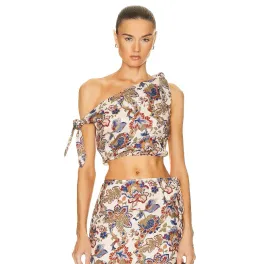 Sir the Label Bettina Tie Crop Top Floral Size 1 / AU 8 for rent on The Volte - image 2