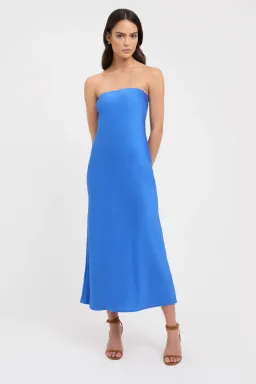 Kookai Milan Ivy Slip Midi Dress Blue Size 10  for rent on The Volte - image 1