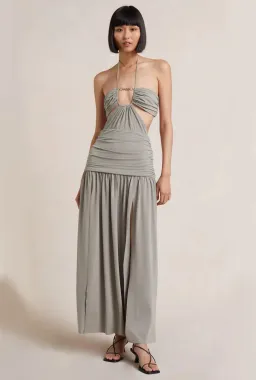 Bec & Bridge Adaline Cut Out Maxi Dress Taupe Size 8 for rent on The Volte - image 4