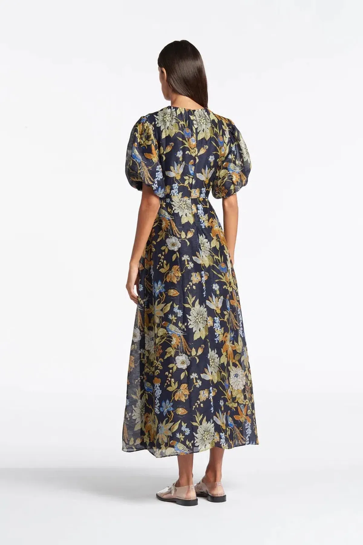 Sir the Lable Lillian Puff Sleeve Maxi Dress Floral Size 12 - Image 2