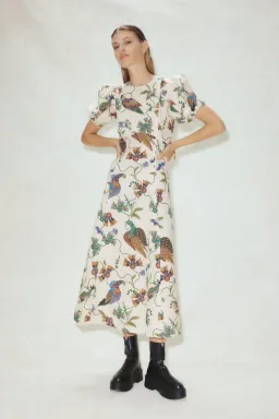 Alemais Birdie Midi Dress Print Size 8 for rent on The Volte - image 1