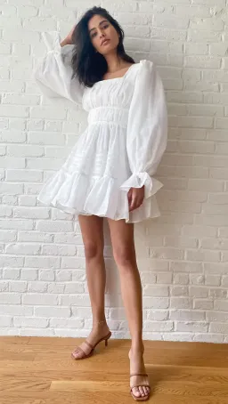Aje Impression Dress White Size AU 10 for rent on The Volte - image 1
