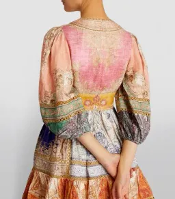Zimmermann Anneke Lantern Mini Dress Multi Size 1 / AU 10 for rent on The Volte - image 4