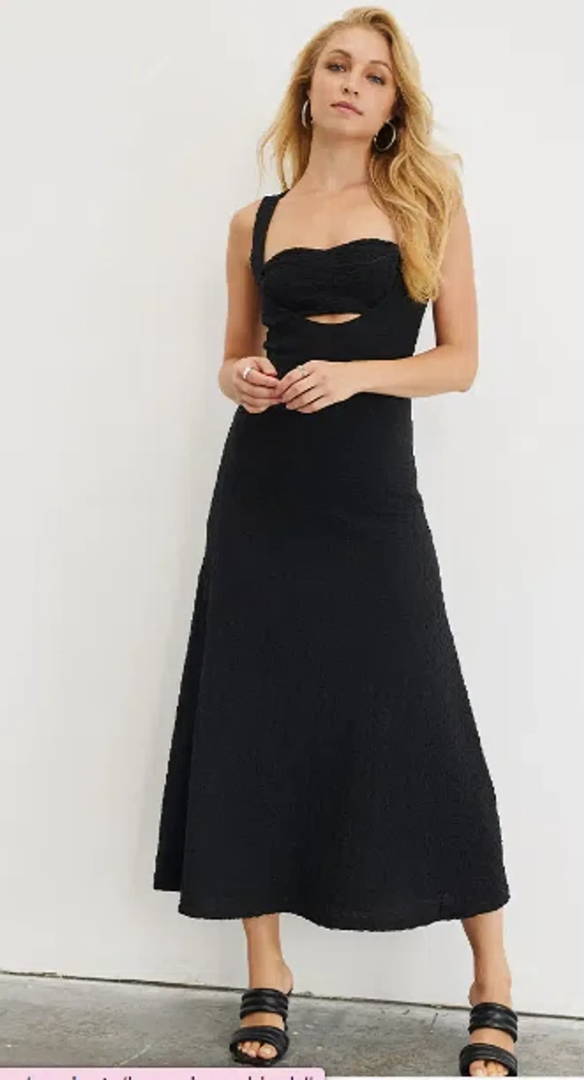 Sovere Kaya Midi Dress Black Size 6 - Image 4
