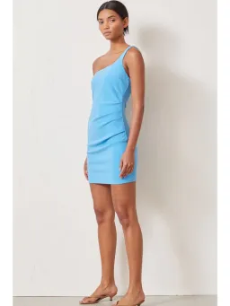 Bec & Bridge Paloma Mini Dress Azure Blue Size AU 6 for rent on The Volte - image 2