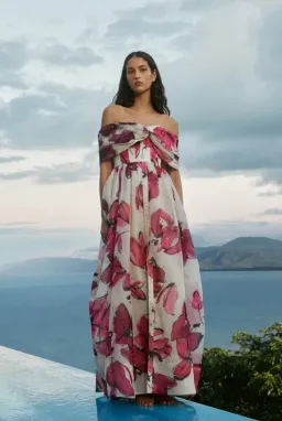 AJE Cordelia Corsetted Maxi Dress Falling Floral Size 10 for rent on The Volte - image 4