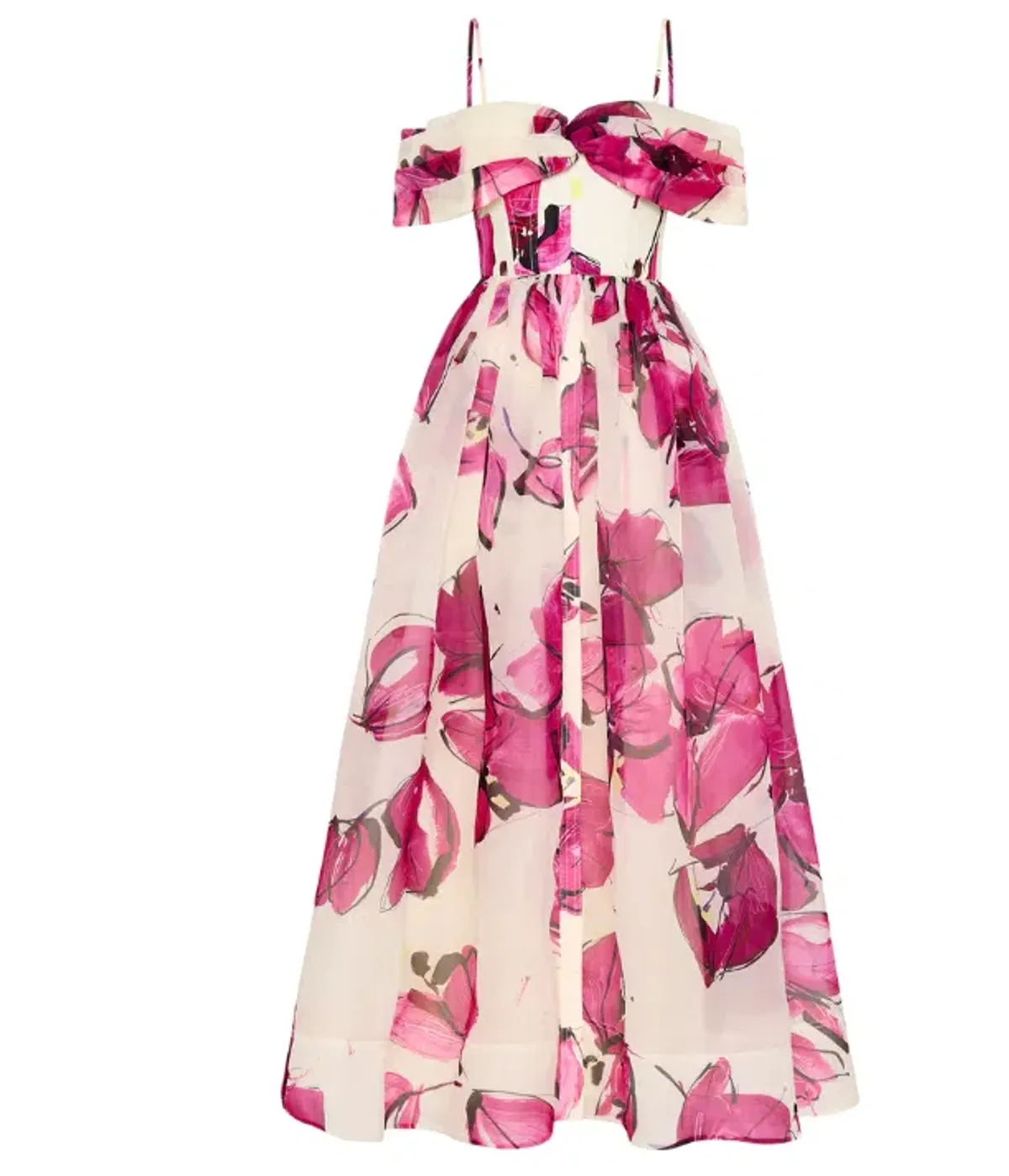 AJE Cordelia Corsetted Maxi Dress Falling Floral Size 10 - Image 5