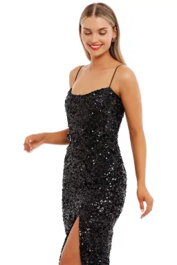 Nookie Confetti Gown Black Size 12 for rent on The Volte - image 5