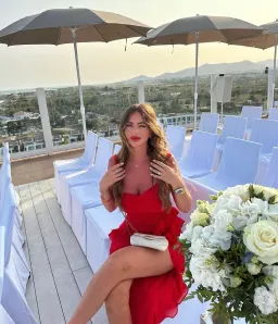 House Of CB Ariela Ruffle Maxi Dress Red Size XS / AU 6 for rent on The Volte - image 5