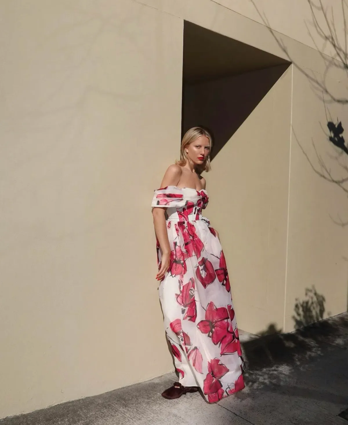 Aje Cordelia Corseted Maxi Dress Falling Floral Size 10 - Image 3