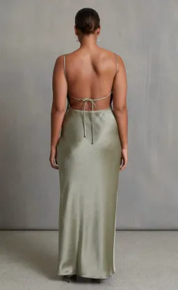 Bec & Bridge The Dreamer Tie Maxi Dress Sage Size 10 for rent on The Volte - image 3