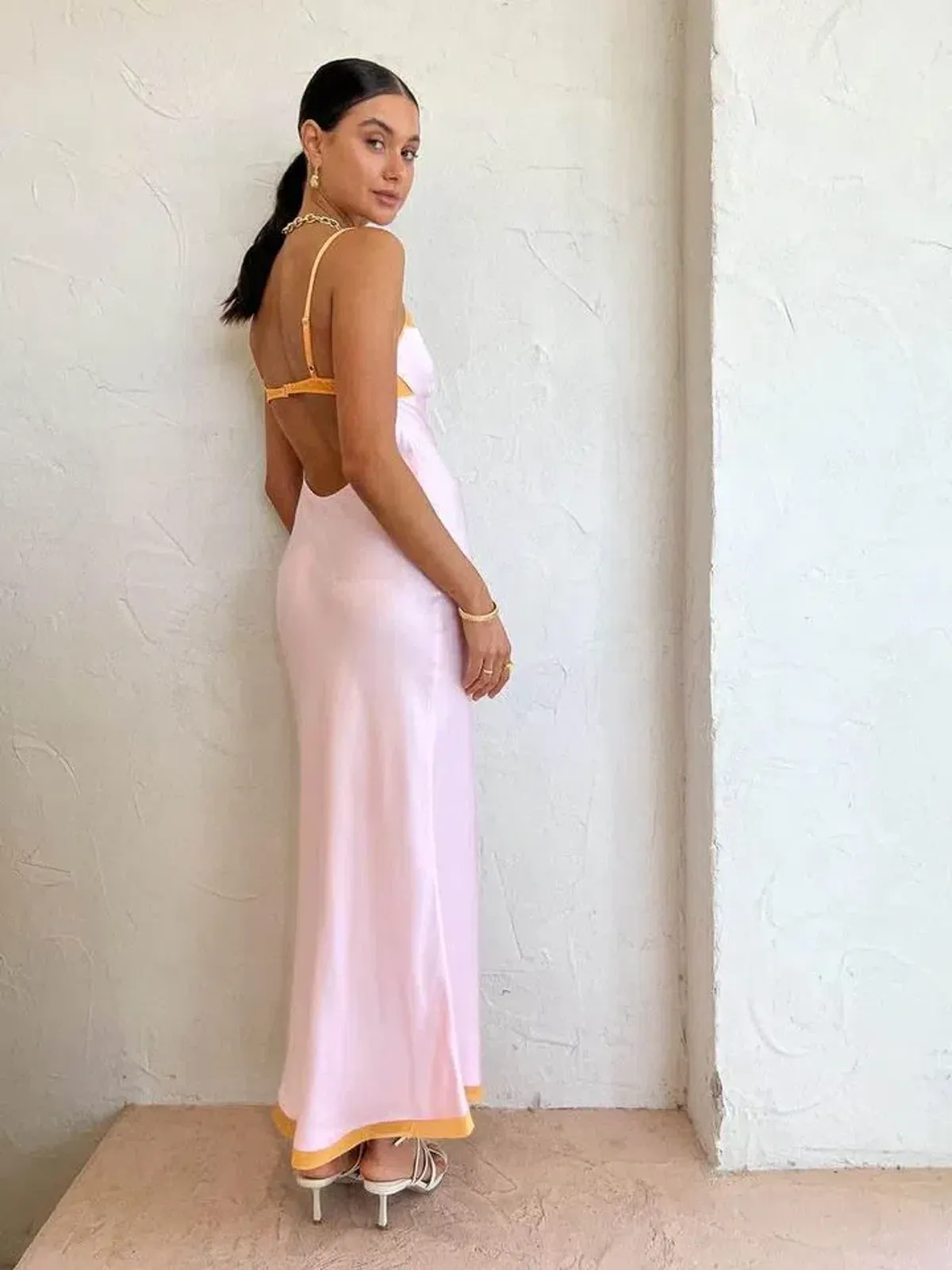 Bec & Bridge Joelle Maxi Dress Pink Size 8 - Image 4