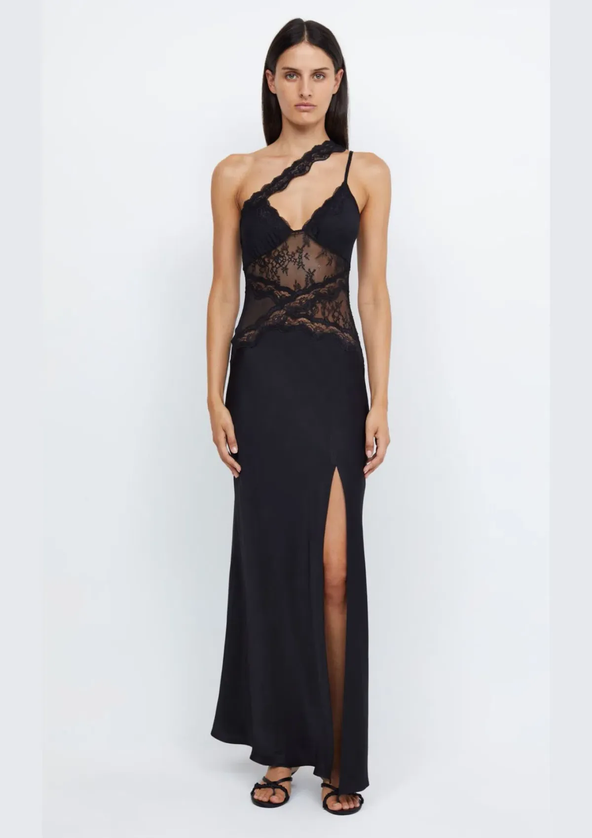 Bec & Bridge Ria Asym Maxi Dress Black Size 8 - Image 1