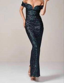 Love Nookie Emerald Green Scarlett gown 8 for rent on The Volte - image 1