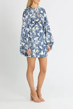Significant Other Holly Mini Dress Blue Print Size 14 for rent on The Volte - image 2
