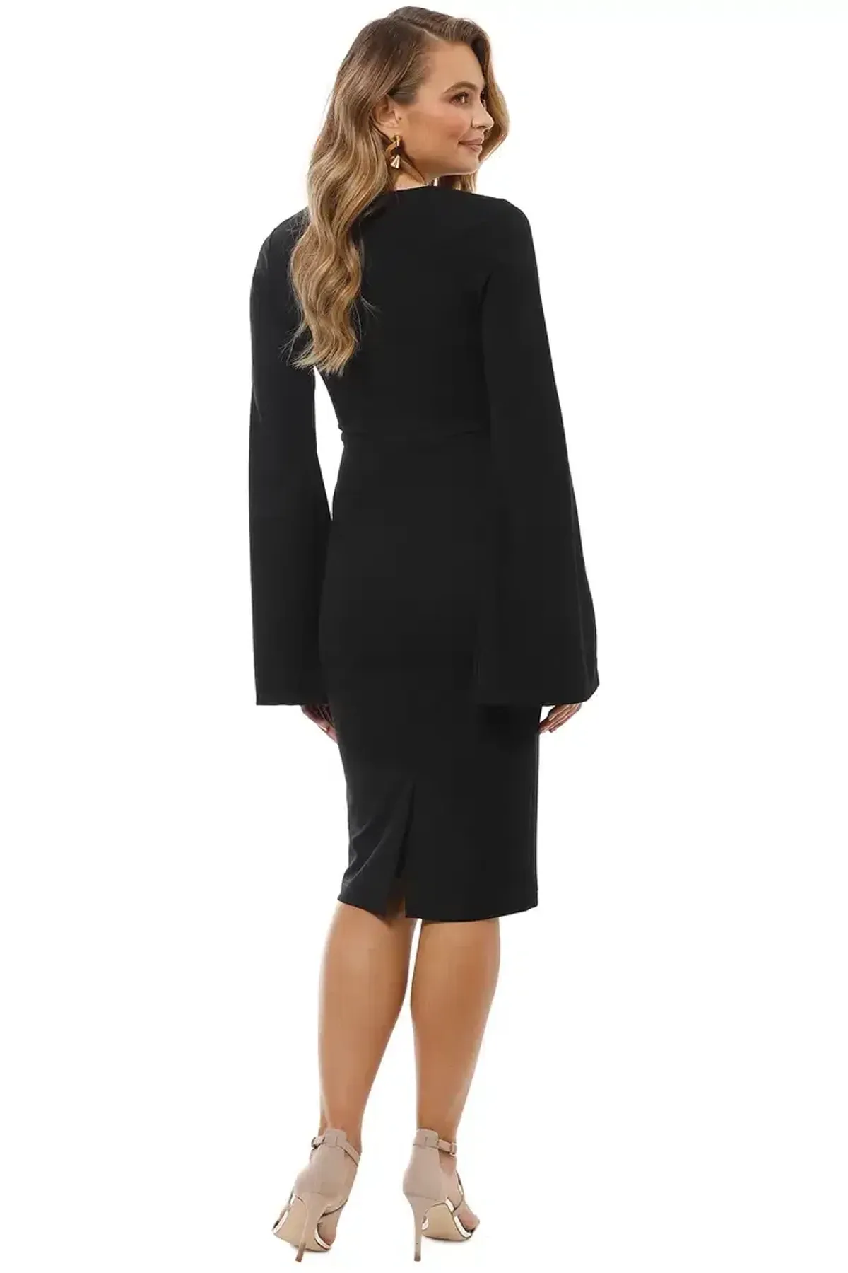 Pasduchas Amaryllis Midi Dress Black Size 10 - Image 3