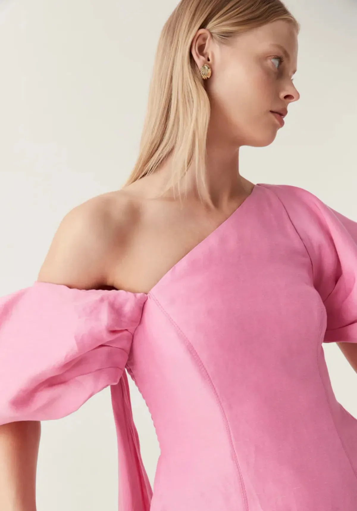 Aje Arista Tulip Sleeve Midi Dress pink Size 16 - Image 3