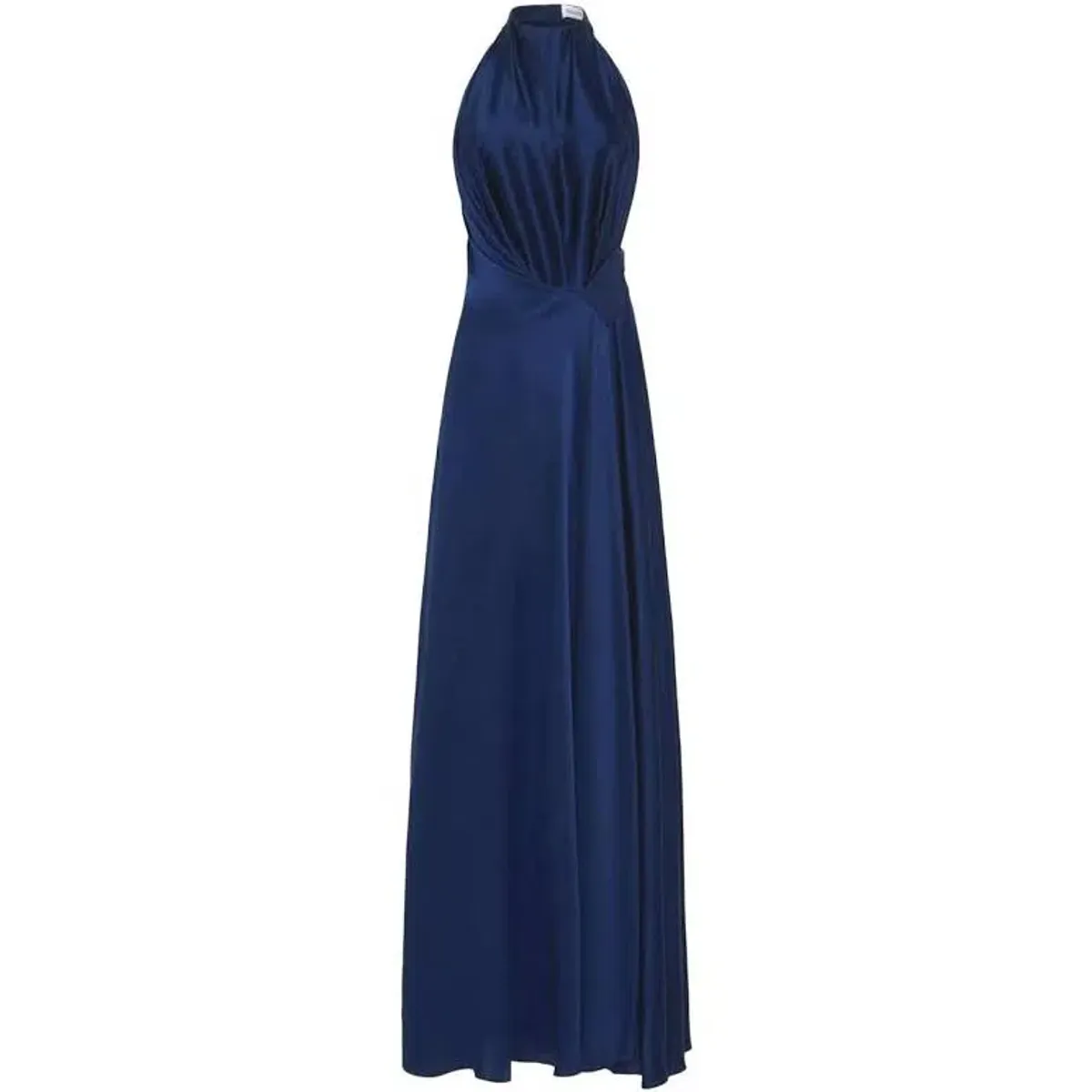 Bianca Spender Prussian Silk Isabella Gown Navy Size 14 - Image 3