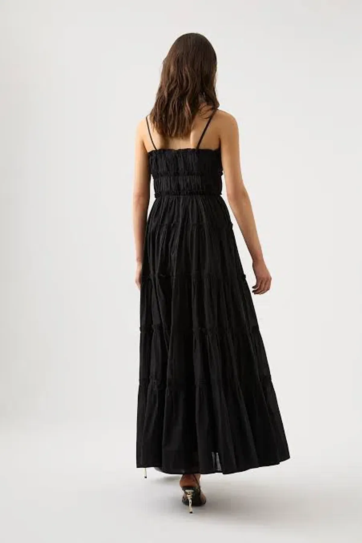 Aje Luna Tiered Maxi Dress Black Size 6 - Image 3