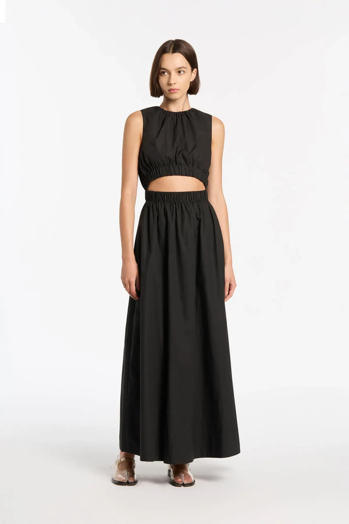 Sir The Label Dion Gathered Maxi Dress in Black Size 1 / 8 AU  - Image 1