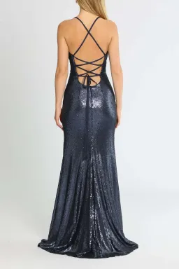 Tania Olsen India Gown Navy Size 8 for rent on The Volte - image 3