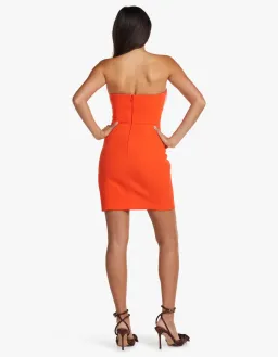 Misha Mikel Dress Orange Size 10/M for rent on The Volte - image 2