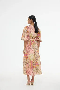 Kinney Electra Dress in Painterly Patchwork Multi Size XS/AU 8 for rent on The Volte - image 5