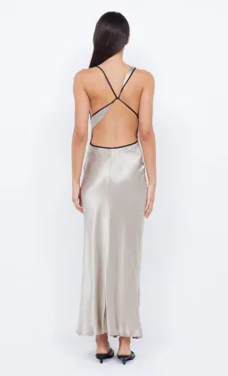 Bec & Bridge Farah Cowl Maxi Dress Oyster/Black Size 8 for rent on The Volte - image 3