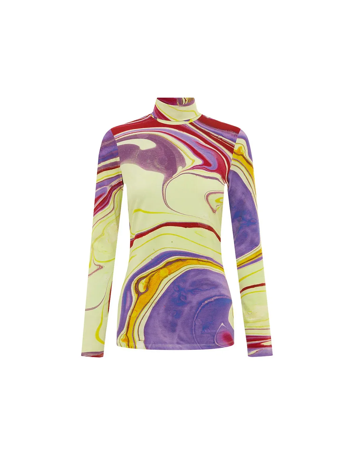 Alemais Luca Long Sleeve Top & Silk Skirt Set Multi Size 6 - Image 2