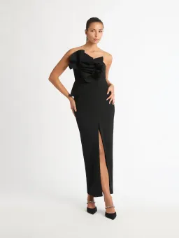 Sheike Origami Maxi Dress Black Size 8 for rent on The Volte - image 1