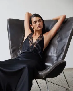 Sir the Label This Aries Halter Gown in Black  Size 1 /Au 8 for rent on The Volte - image 3