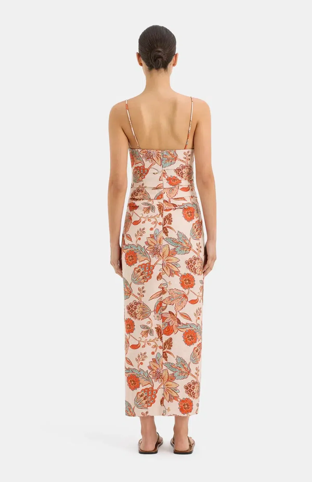 Sir The Label Noemi Balconette Midi Dress Floral Size 1/Au 8 - Image 2