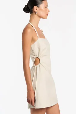 Sir The Label D'orsay Corded Strapless Mini Dress Ecru Size 6  for rent on The Volte - image 2
