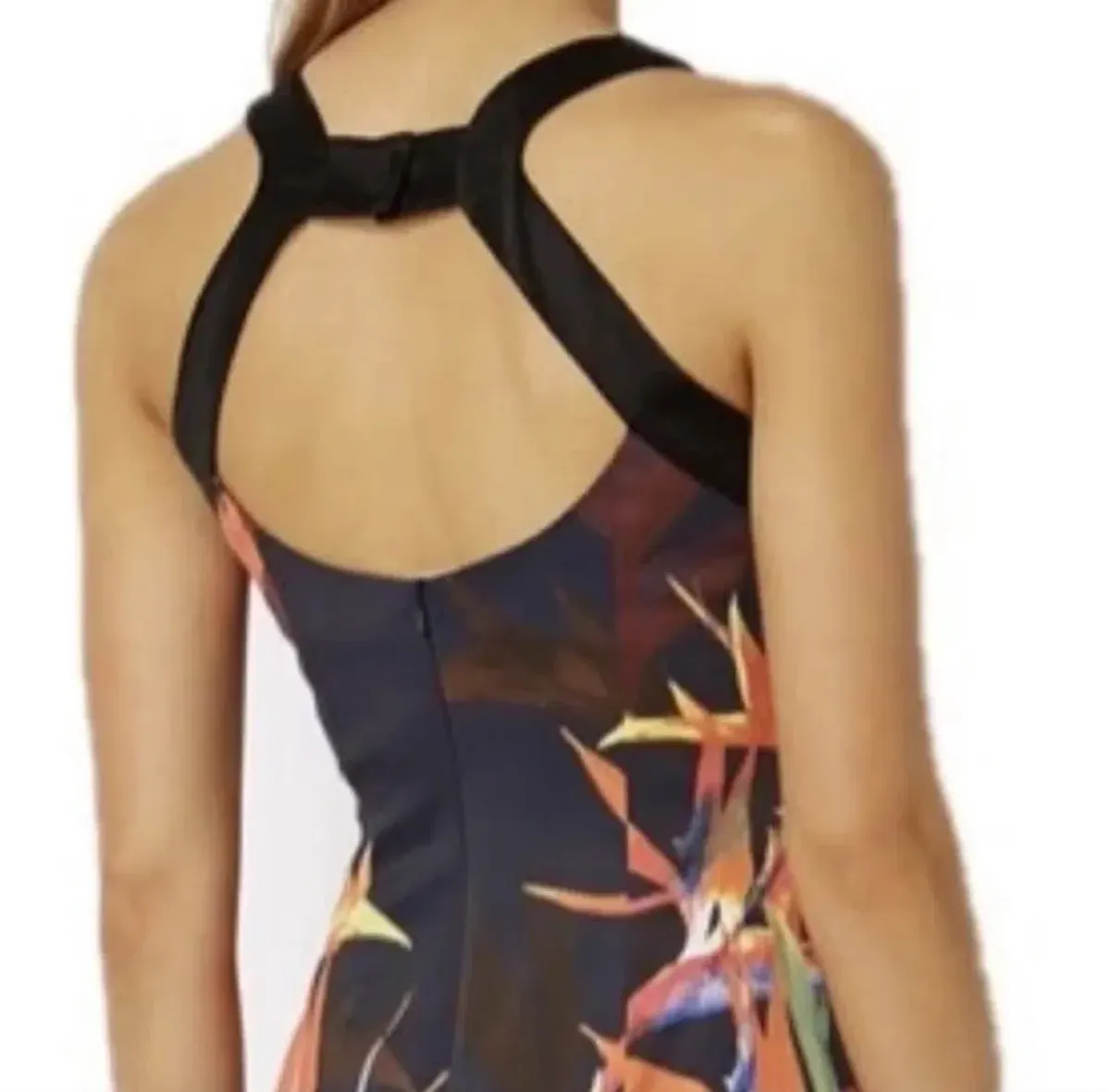 Karen Millen Bird of Paradise Pencil Dress Print Size 12 - Image 2