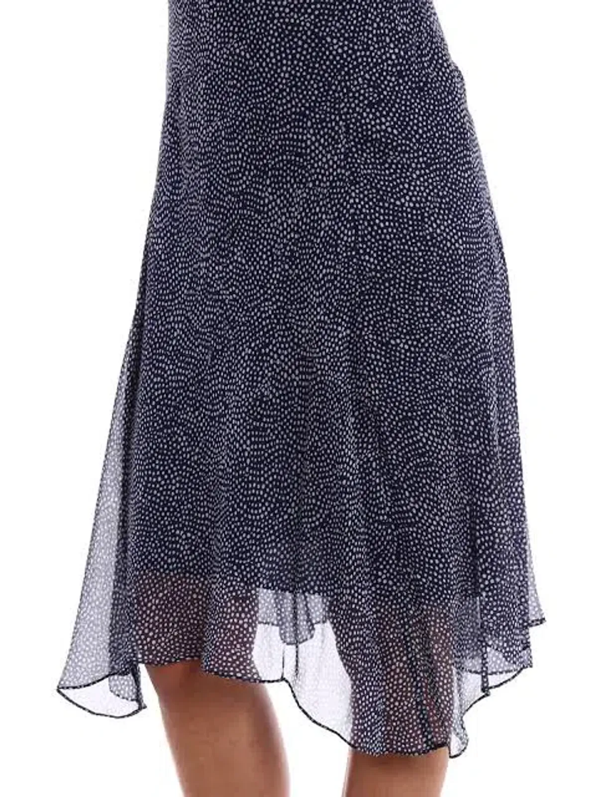 Diane Von Furstenberg Dita Silk Knee-Length Dress Blue/White Size 10 - Image 5