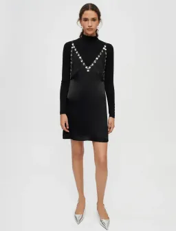 Maje Radeau Dress Black Size 38/Au 10 for rent on The Volte - image 1