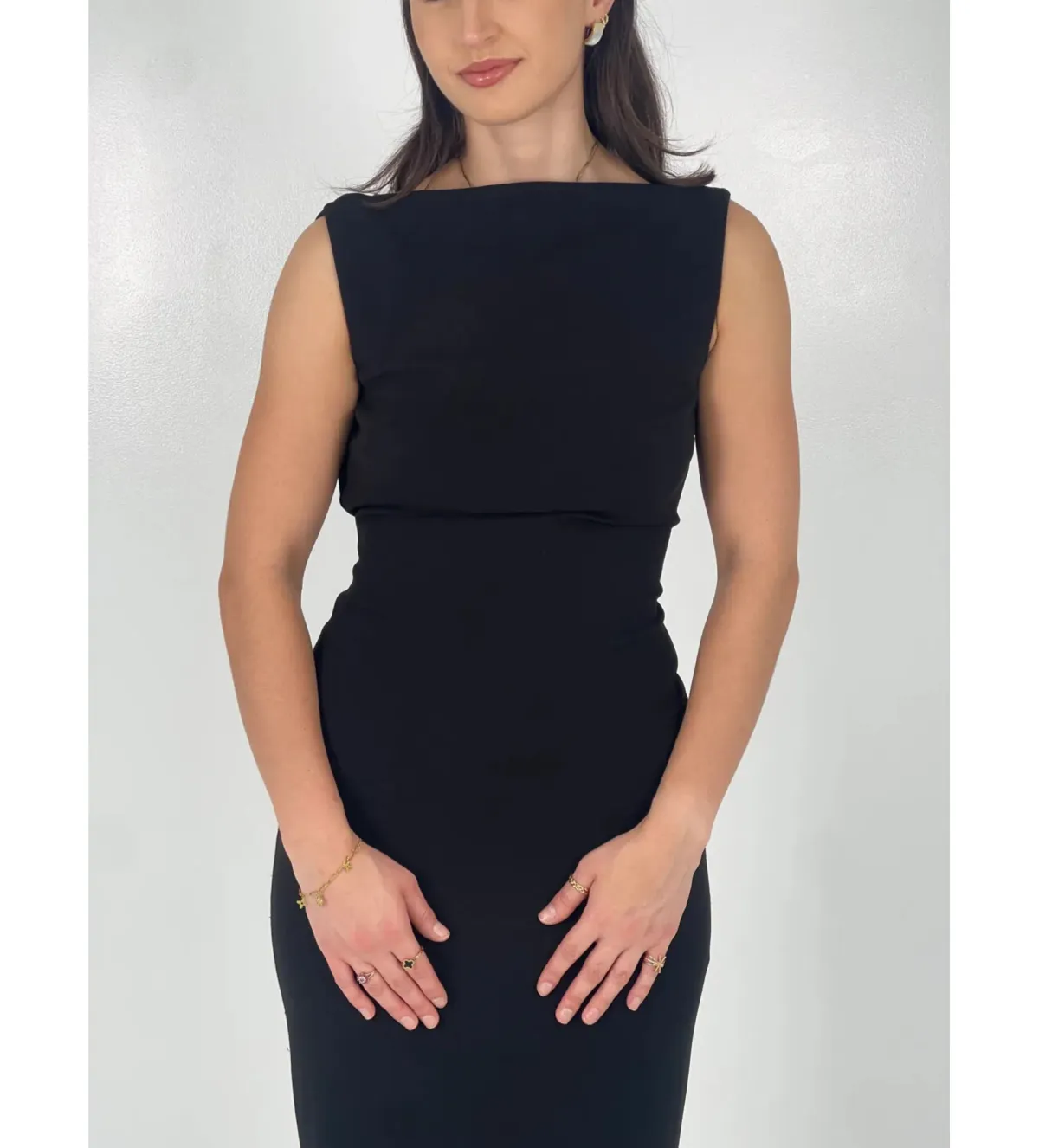 Effie Kats Verona Gown in Black Size S / AU 8 - Image 3