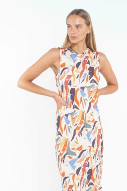 Third Form L'artiste Bias Maxi Dress Multi Print Size 8 for rent on The Volte - image 2