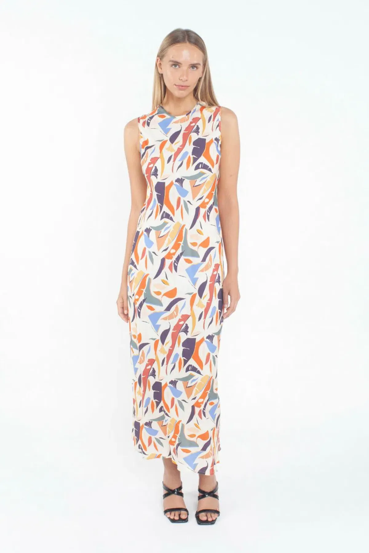 Third Form L'artiste Bias Maxi Dress Multi Print Size 8 - Image 1