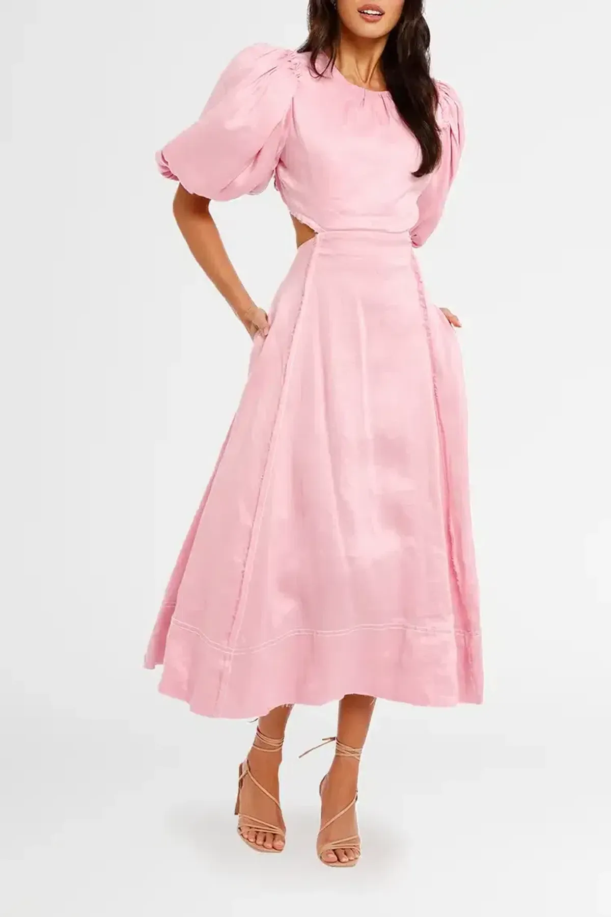 AJE Serendipity Cut Out Dress in Musk Size 12 - Image 1