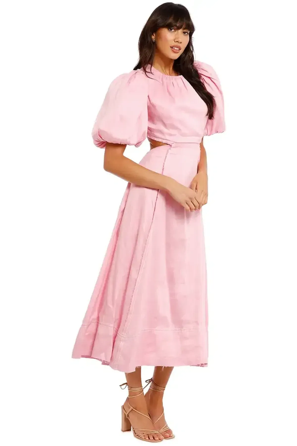 AJE Serendipity Cut Out Dress in Musk Size 12 - Image 2