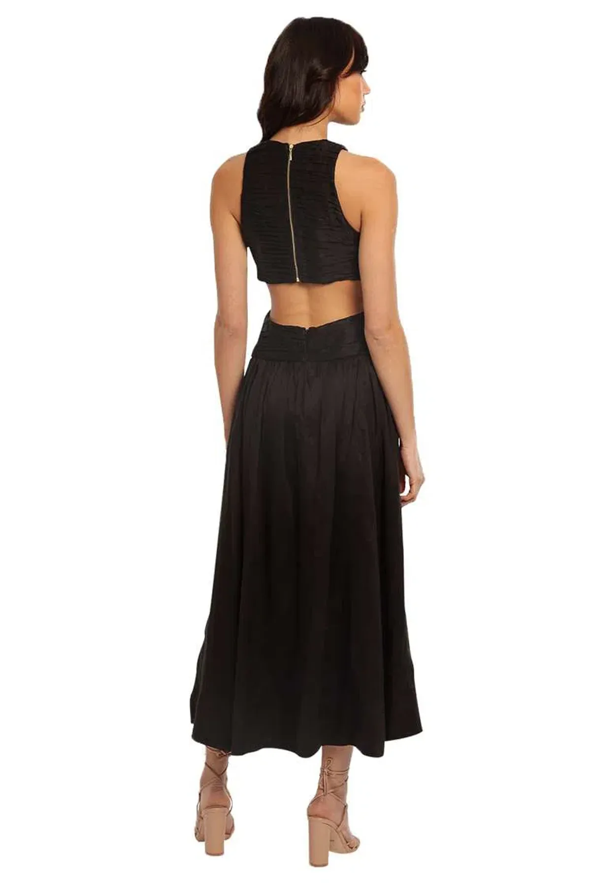 AJE Introspect Midi Dress Black Size 14 - Image 3