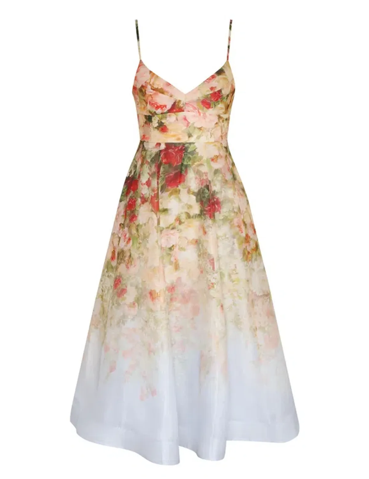 Zimmermann The Luminosity Picnic Dress in Rosy Garden Print Size 8 (1) - Image 3