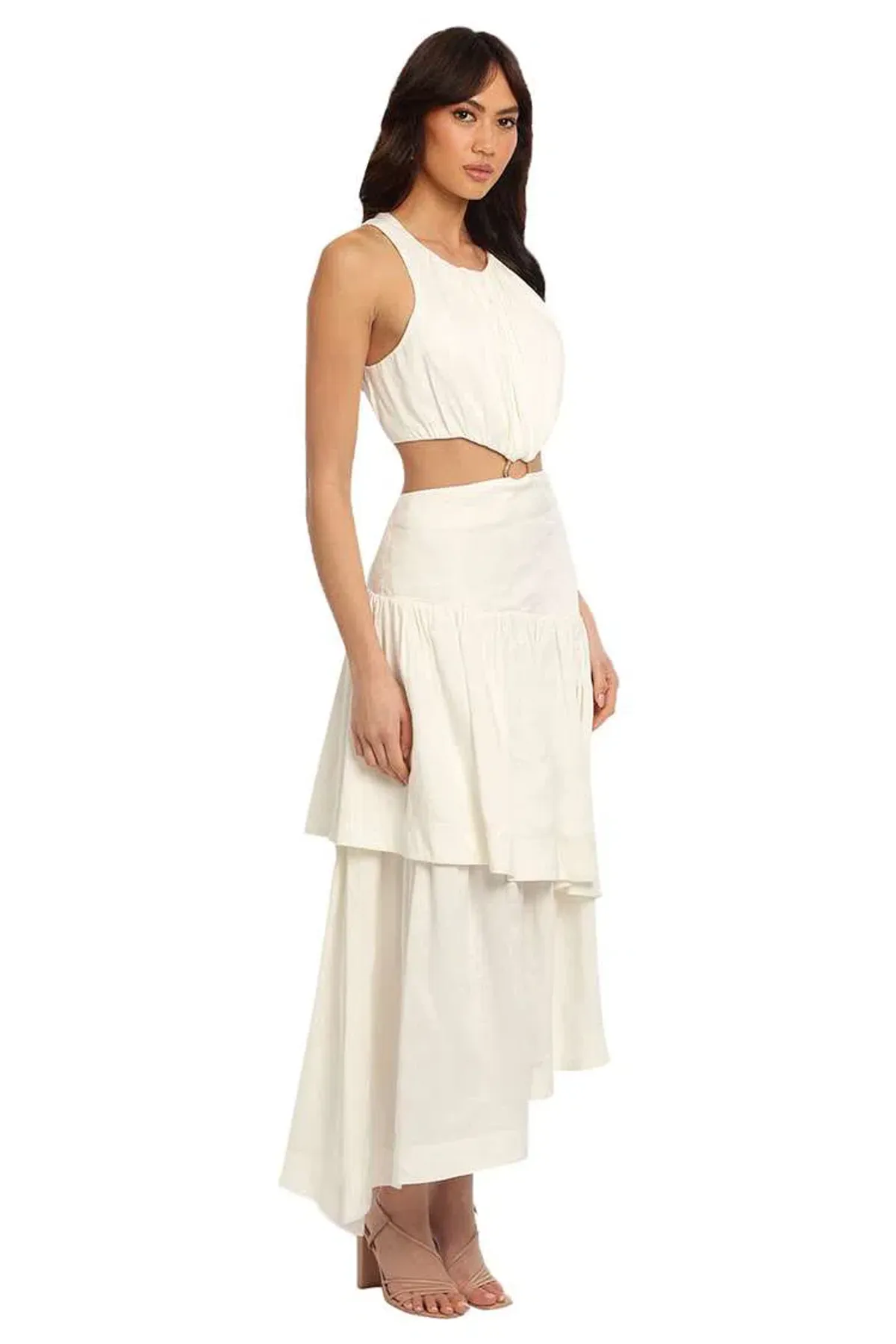 AJE Caliente Midi Dress White Size 10 - Image 1