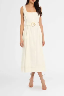 AJE  Byblos Midi Dress Ivory Size 12 for rent on The Volte - image 1